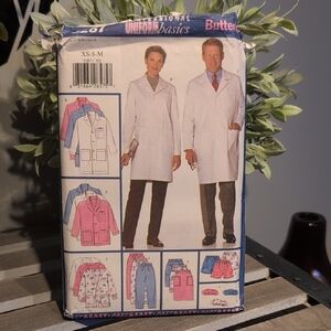 Butter Women's White Professional Coat Pattern